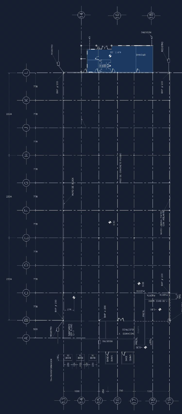 Building #12 - Saltillo, Coahuila - Area Breakdown