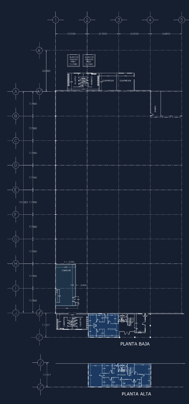 Building #7 Saltillo, Coahuila - Area breakdown
